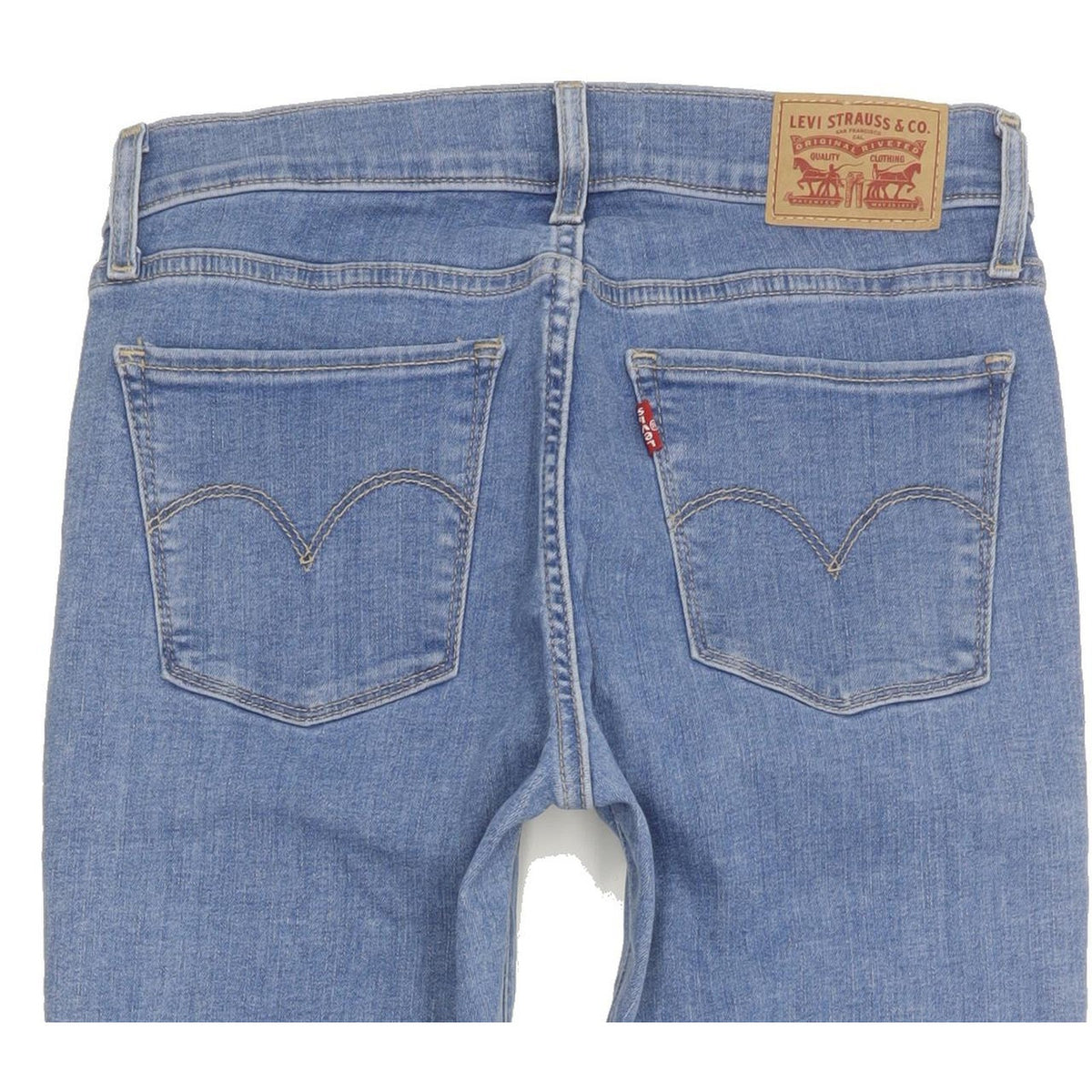 Levi's 710 Super Women Blue Skinny Slim Stretch Jeans W27 L30