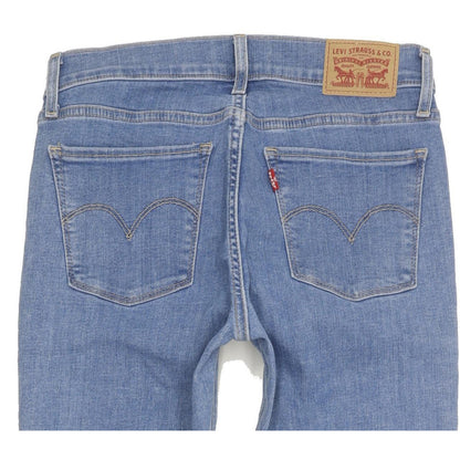 Levi's 710 Super Women Blue Skinny Slim Stretch Jeans W27 L30