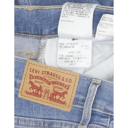 Levi's 710 Super Women Blue Skinny Slim Stretch Jeans W27 L30