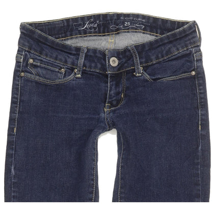 Levi's Slight Curve Women Blue Skinny Slim Stretch Jeans W25 L30