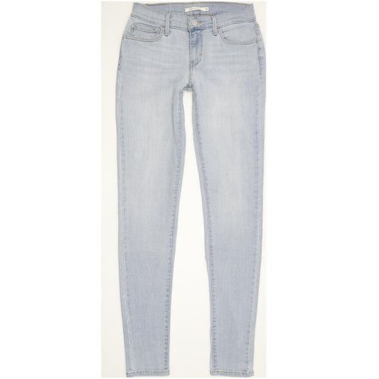 Levi's 710 Super Women Blue Skinny Slim Stretch Jeans W28 L31