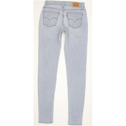 Levi's 710 Super Women Blue Skinny Slim Stretch Jeans W28 L31