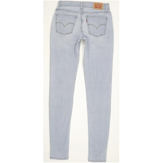 Levi's 710 Super Women Blue Skinny Slim Stretch Jeans W28 L31