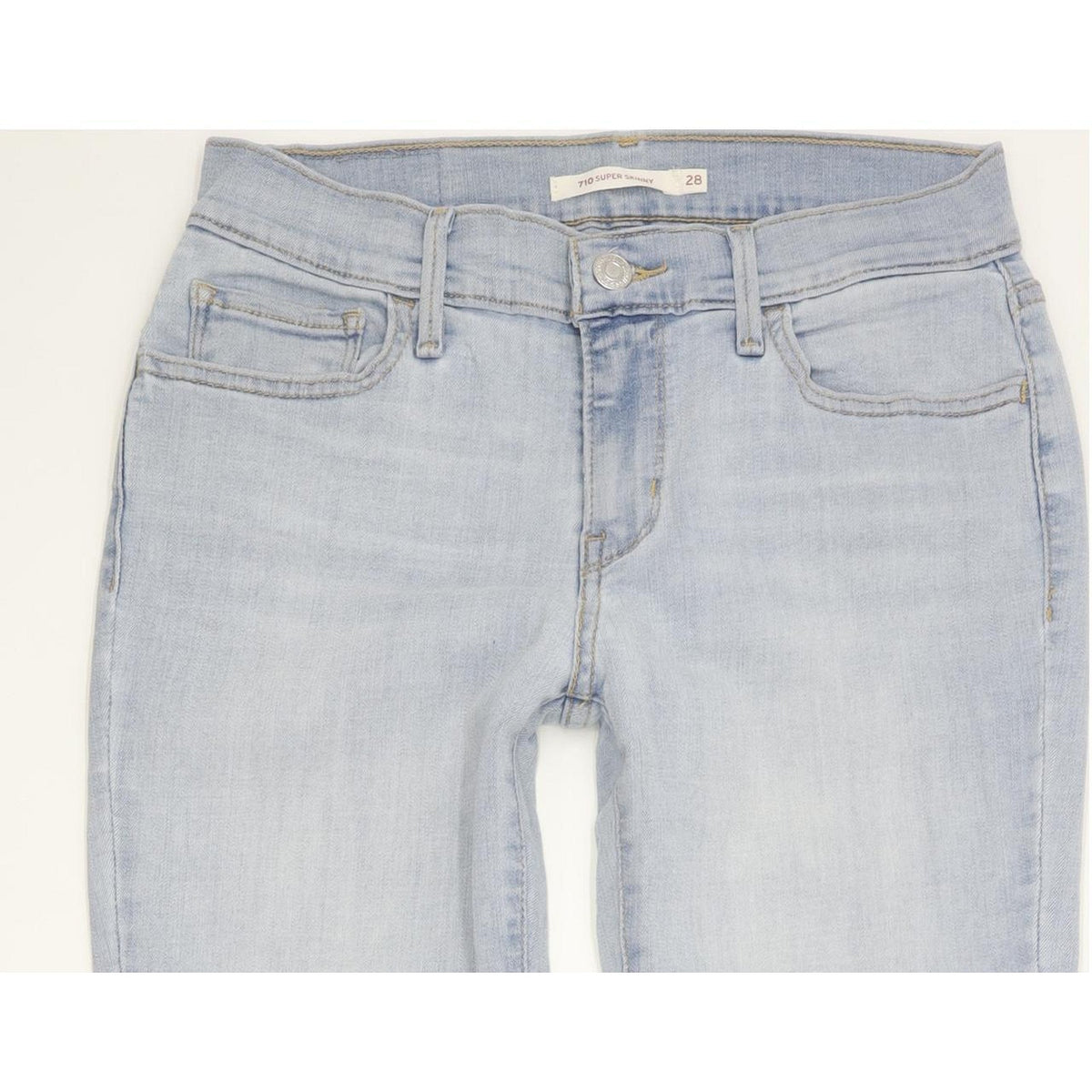 Levi's 710 Super Women Blue Skinny Slim Stretch Jeans W28 L31
