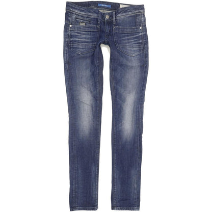 G-Star Low T Women Blue Tapered Slim Stretch Jeans W28 L34