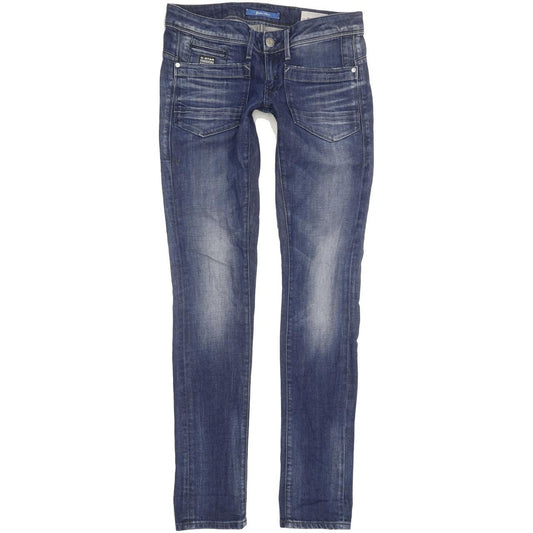 G-Star Low T Women Blue Tapered Slim Stretch Jeans W28 L34