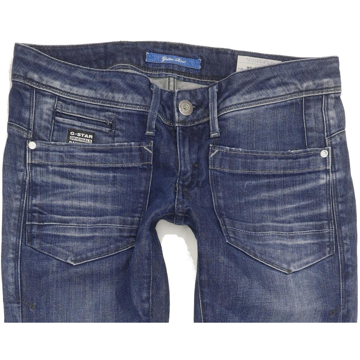 G-Star Low T Women Blue Tapered Slim Stretch Jeans W28 L34