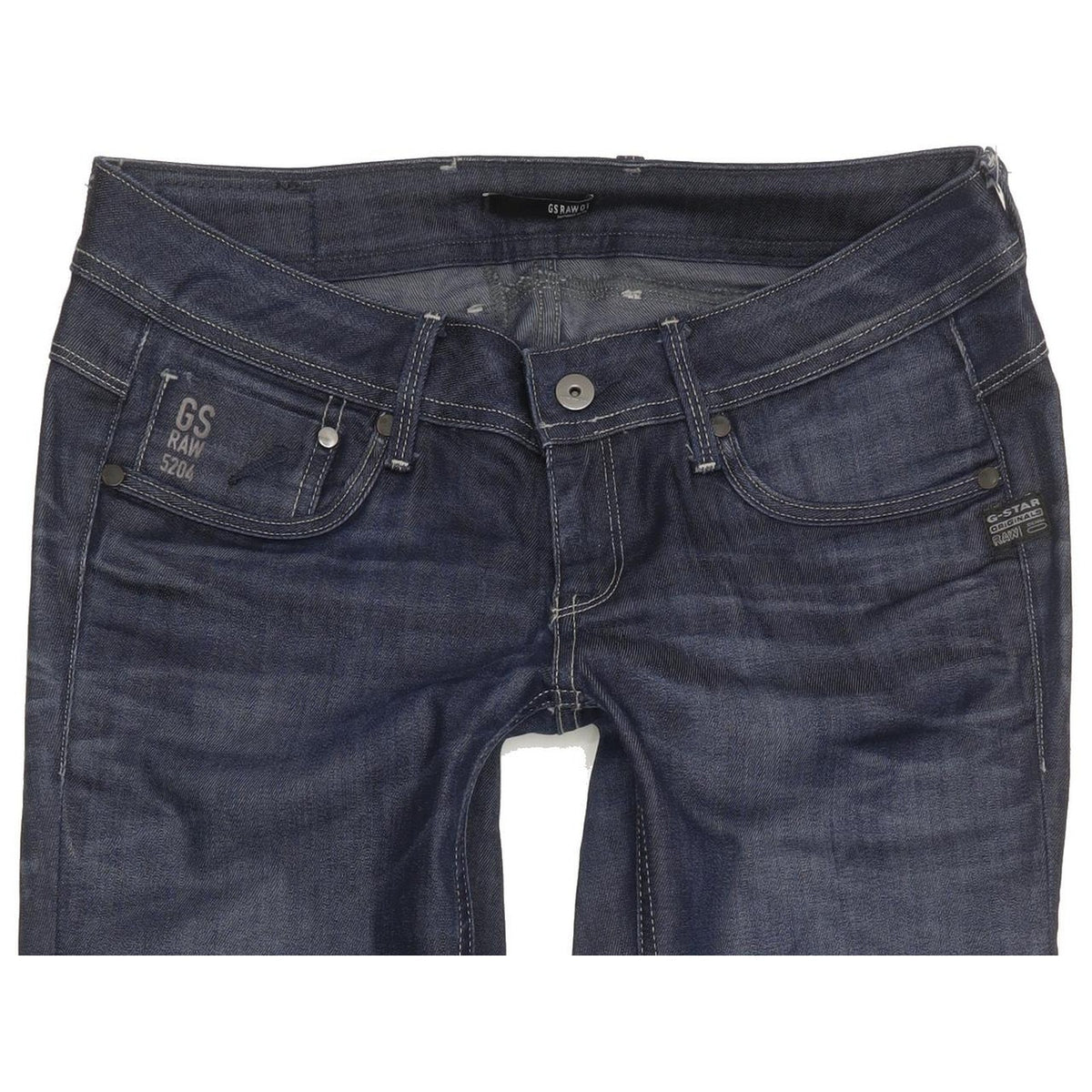 G-Star Attacc Women Blue Straight Slim Stretch Jeans W30 L32