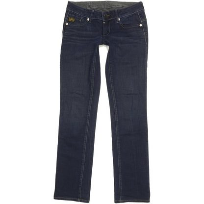 G-Star Midge Women Blue Straight Slim Stretch Jeans W30 L34