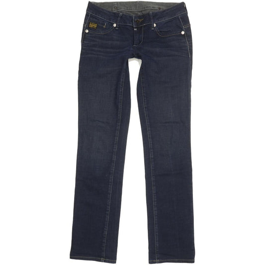 G-Star Midge Women Blue Straight Slim Stretch Jeans W30 L34