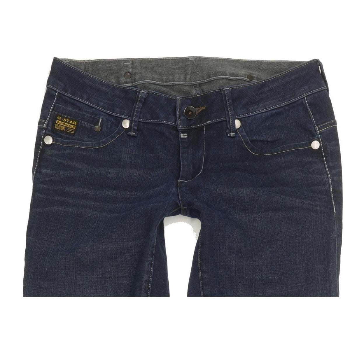 G-Star Midge Women Blue Straight Slim Stretch Jeans W30 L34