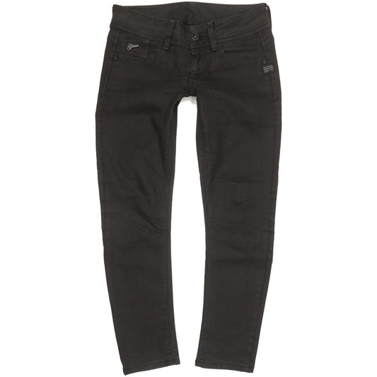 G-Star Lynn Women Black Skinny Slim Stretch Jeans W28 L27