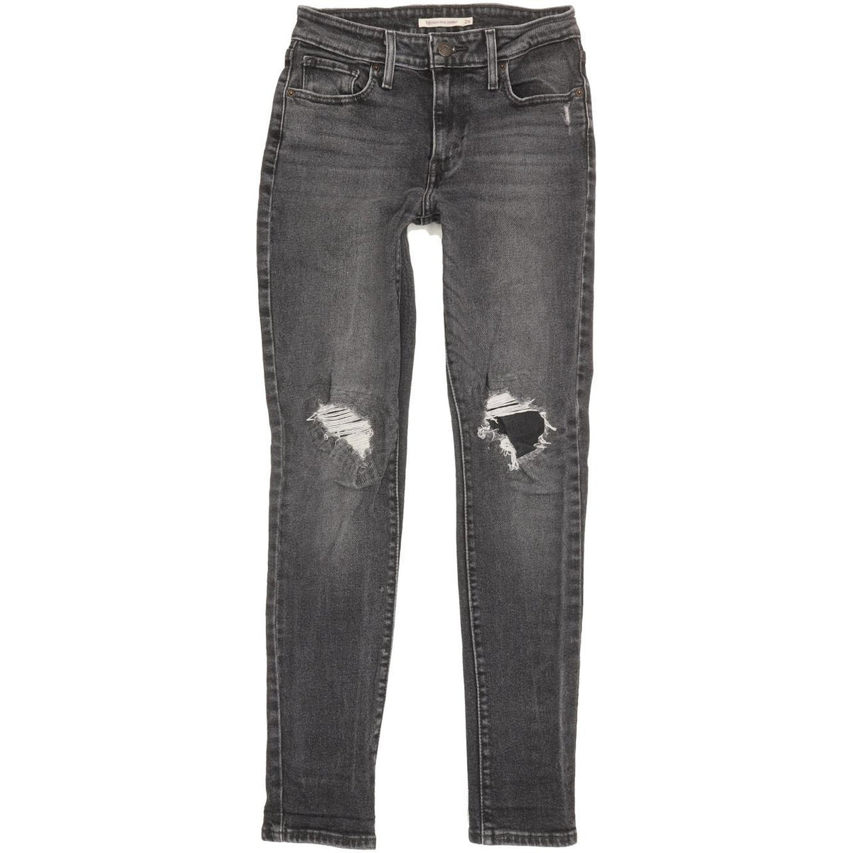 Levi's 721 Women Charcoal Skinny Slim Stretch Jeans W26 L29