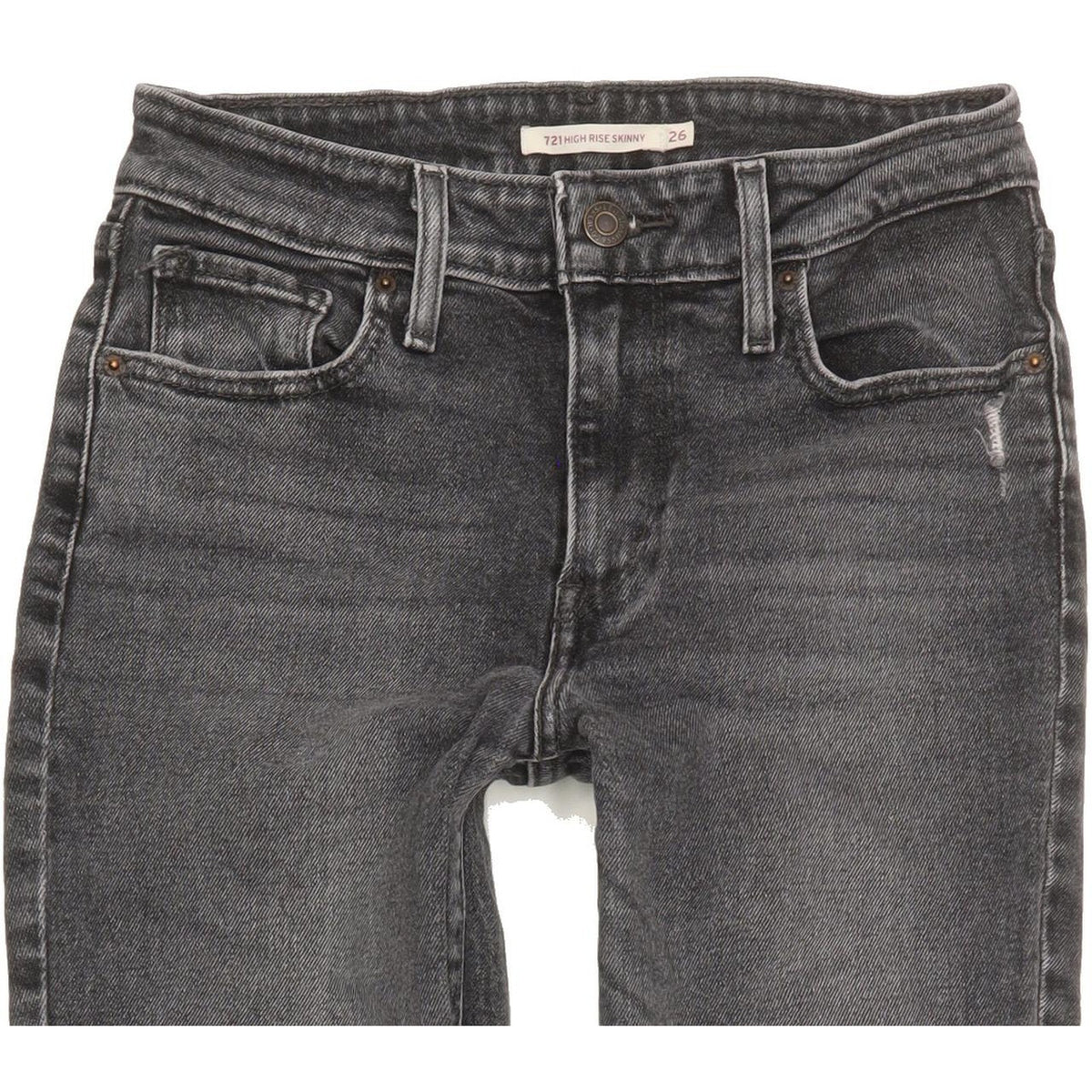 Levi's 721 Women Charcoal Skinny Slim Stretch Jeans W26 L29
