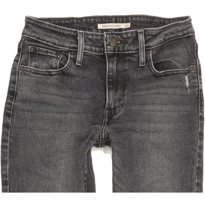 Levi's 721 Women Charcoal Skinny Slim Stretch Jeans W26 L29