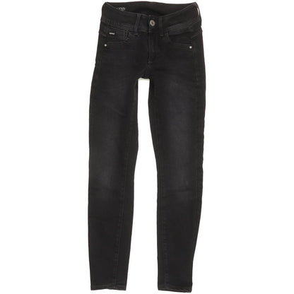 G-Star Lynn Mid Women Black Skinny Slim Stretch Jeans W23 L28