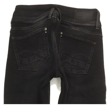 G-Star Lynn Mid Women Black Skinny Slim Stretch Jeans W23 L28