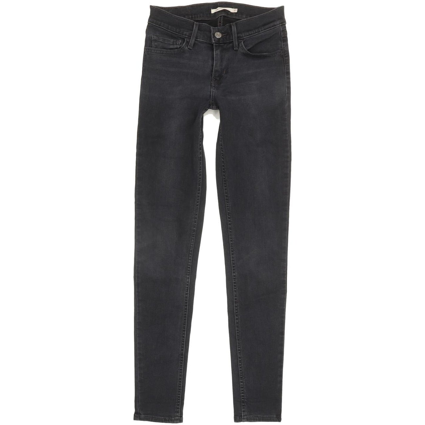 Levi's 710 Super Women Charcoal Skinny Slim Stretch Jeans W27 L30