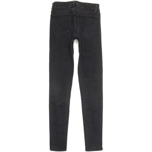 Levi's 710 Super Women Charcoal Skinny Slim Stretch Jeans W27 L30