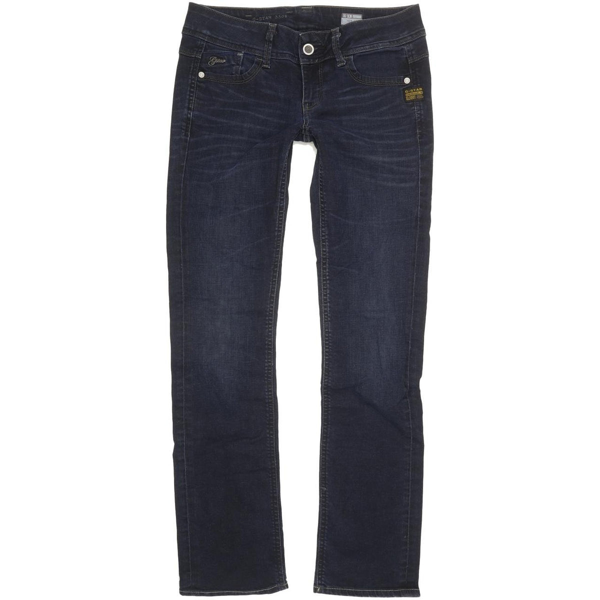 G-Star Lynn Women Blue Straight Slim Stretch Jeans W28 L31