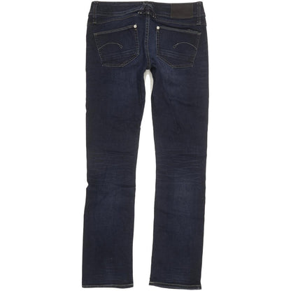G-Star Lynn Women Blue Straight Slim Stretch Jeans W28 L31