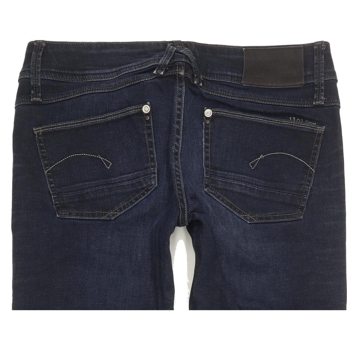 G-Star Lynn Women Blue Straight Slim Stretch Jeans W28 L31