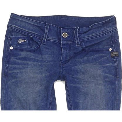 G-Star Lynn Women Blue Skinny Slim Stretch Jeans W29 L32