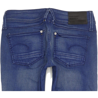G-Star Lynn Women Blue Skinny Slim Stretch Jeans W29 L32