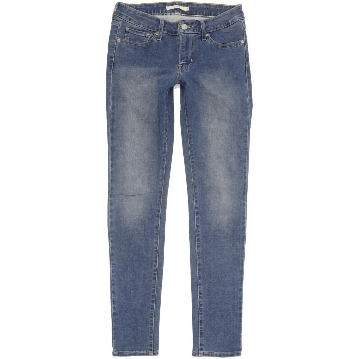 Levi's 711 Women Blue Skinny Slim Stretch Jeans W27 L30