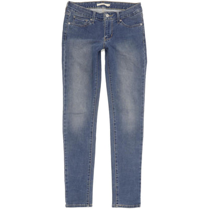 Levi's 711 Women Blue Skinny Slim Stretch Jeans W27 L30