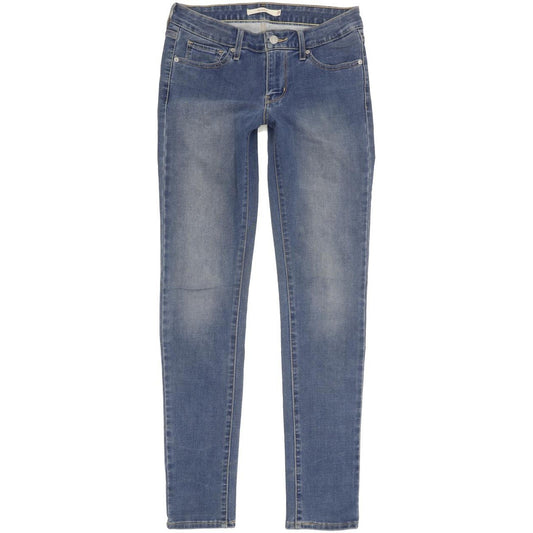 Levi's 711 Women Blue Skinny Slim Stretch Jeans W27 L30
