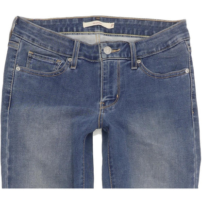 Levi's 711 Women Blue Skinny Slim Stretch Jeans W27 L30