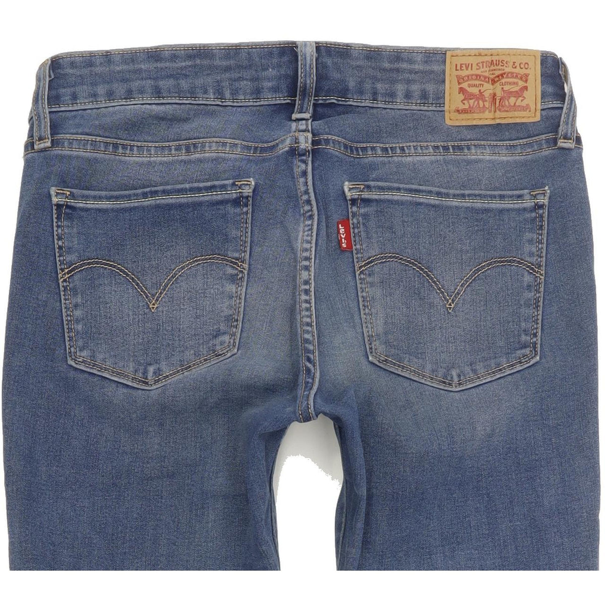 Levi's 711 Women Blue Skinny Slim Stretch Jeans W27 L30