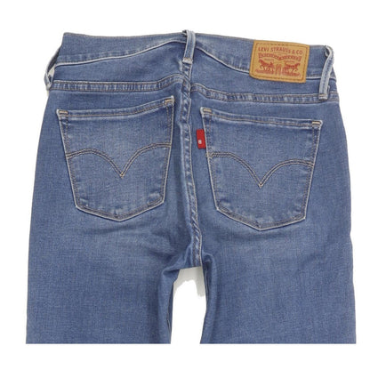 Levi's 710 Super Women Blue Skinny Slim Stretch Jeans W25 L30