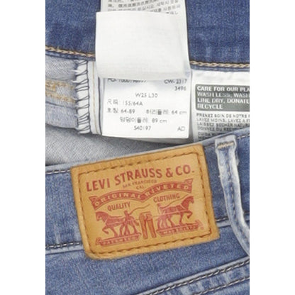 Levi's 710 Super Women Blue Skinny Slim Stretch Jeans W25 L30