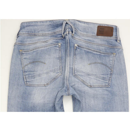 G-Star Lynn Mid Women Blue Skinny Slim Stretch Jeans W30 L34
