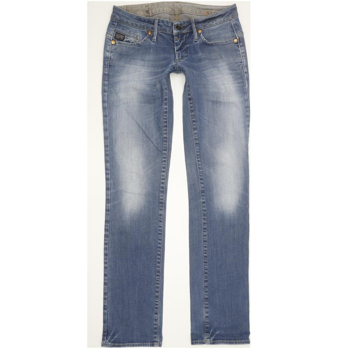 G-Star Midge Women Blue Straight Slim Stretch Jeans W29 L33
