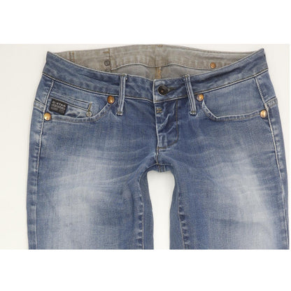G-Star Midge Women Blue Straight Slim Stretch Jeans W29 L33
