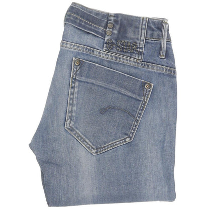 G-Star Midge Women Blue Straight Slim Stretch Jeans W29 L33