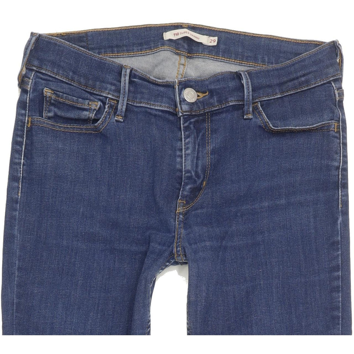 Levi's 710 Super Women Blue Skinny Slim Stretch Jeans W29 L32