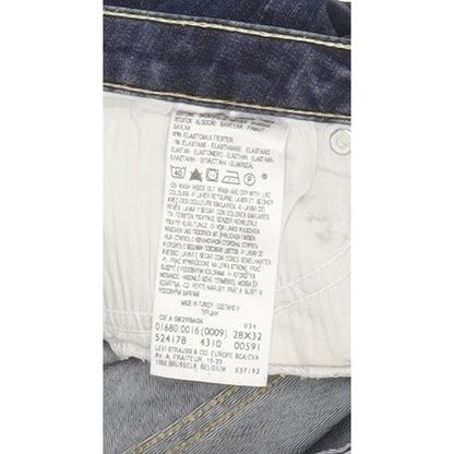 Levi's Zip Ankle Women Blue Skinny Slim Stretch Jeans W28 L32