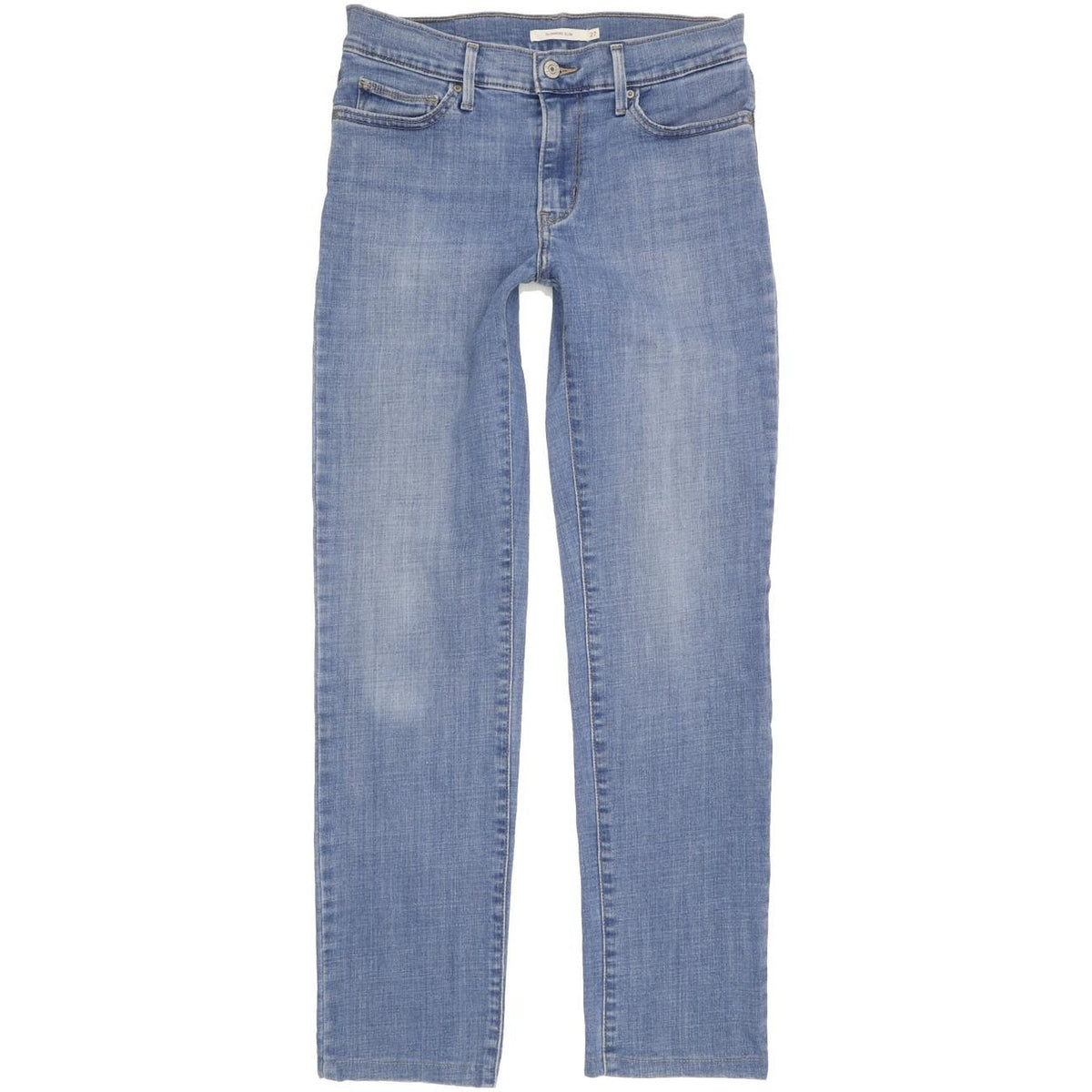 Levi's Slimming Women Blue Straight Slim Stretch Jeans W27 L29