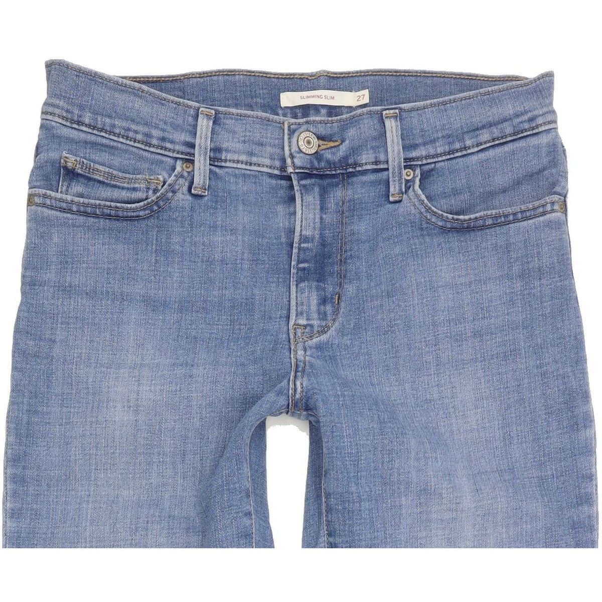 Levi's Slimming Women Blue Straight Slim Stretch Jeans W27 L29