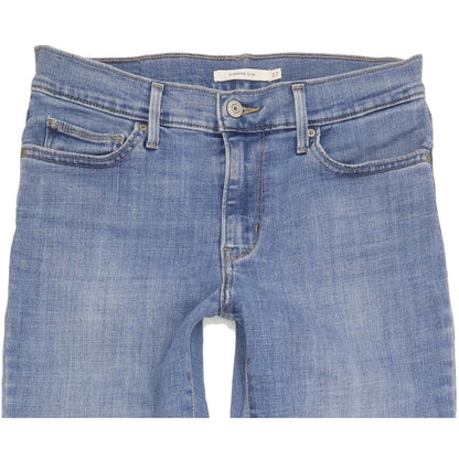 Levi's Slimming Women Blue Straight Slim Stretch Jeans W27 L29