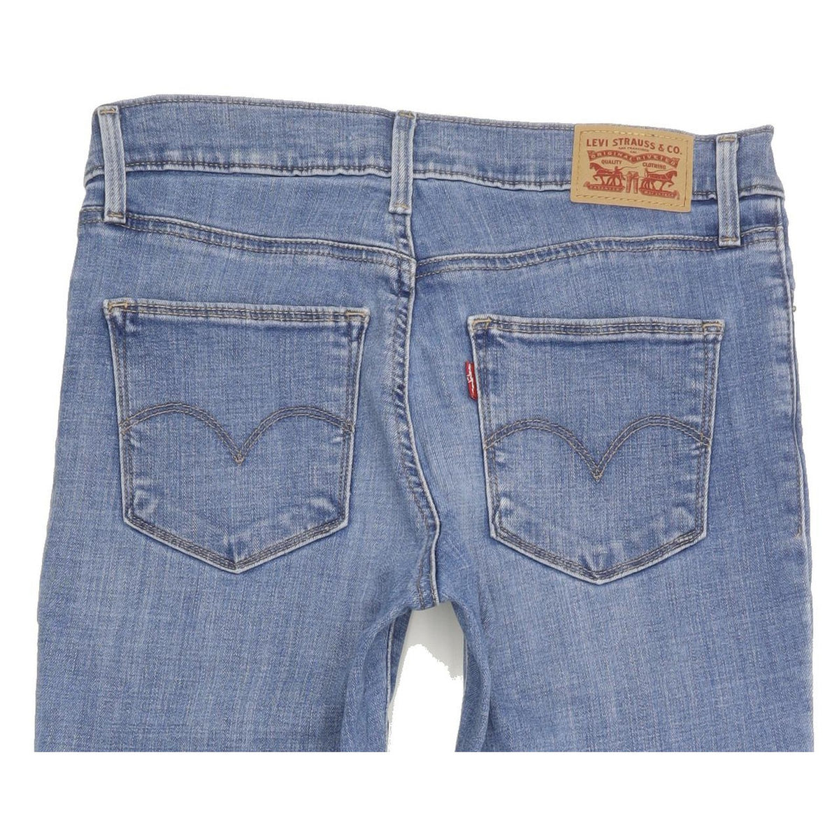 Levi's Slimming Women Blue Straight Slim Stretch Jeans W27 L29