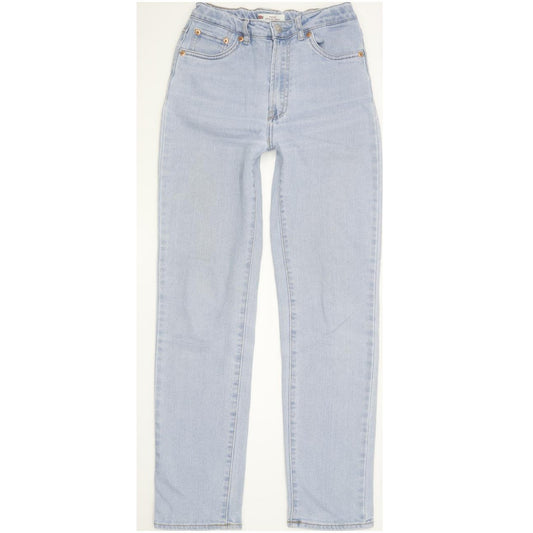 Levi's Ribcage Kids Blue Straight Slim Stretch Jeans W24 L30