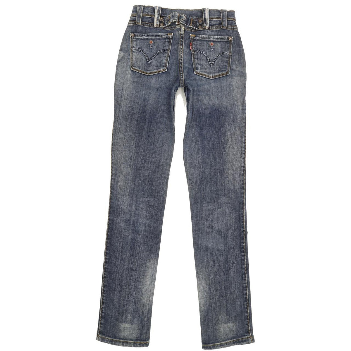 Levi's Women Blue Straight Slim Stretch Jeans W25 L31