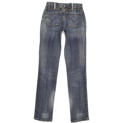Levi's Women Blue Straight Slim Stretch Jeans W25 L31