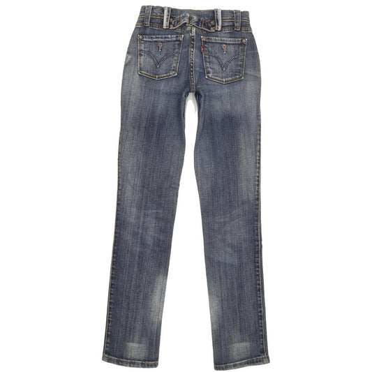 Levi's Women Blue Straight Slim Stretch Jeans W25 L31