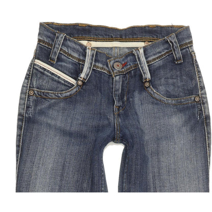 Levi's Women Blue Straight Slim Stretch Jeans W25 L31